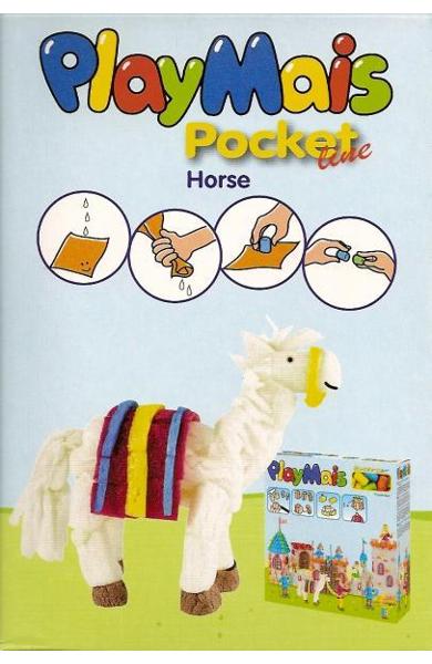 Material de construit şi modelat playmais pochet line horse