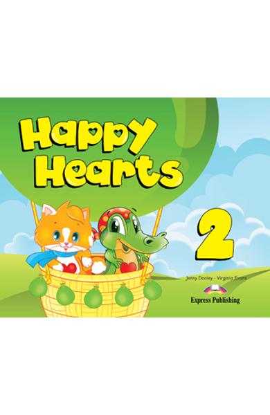 Curs limba engleză Happy Hearts 2 Pachetul elevului (manual elev, abtibilduri, figurine din carton si fise de lucru)