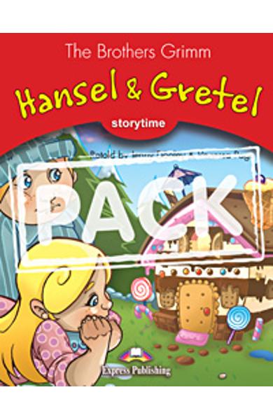Literatura adaptata pt. copii Hansel and Gretel cu multi-rom 
