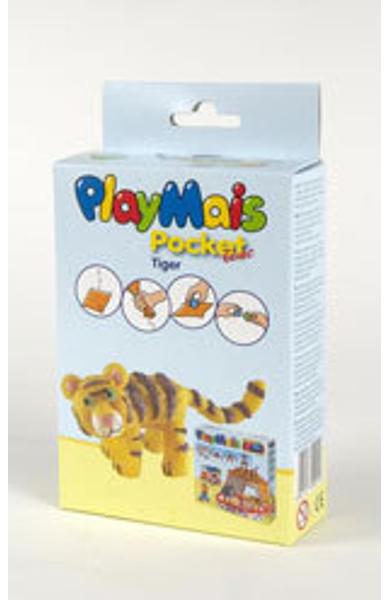 Material de construit şi modelat playmais pochet line tiger