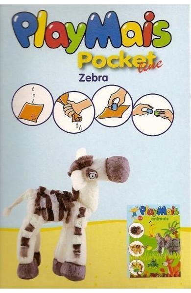 Material de construit şi modelat playmais pochet line zebra