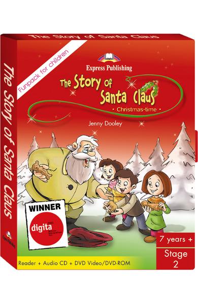 LITERATURA ADAPTATA PT. COPII THE STORY OF SANTA CLAUS FUNPACK ( CARTE + AUDIO CD + DVD ) 978-1-84679-164-2