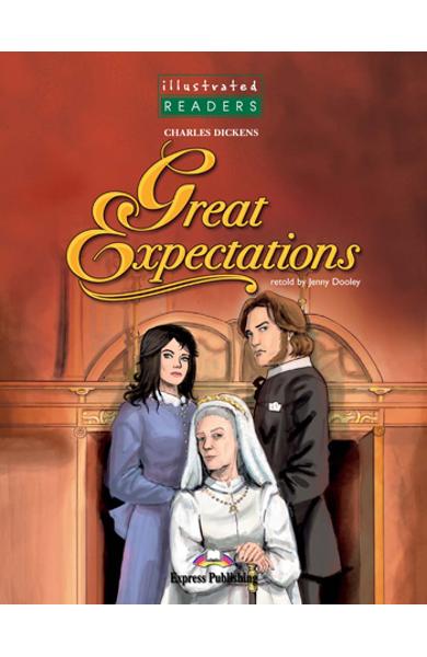 LITERATURA ADAPTATA PT. COPII BENZI DESENATE GREAT EXPECTATIONS SET CU CD ( CARTE + AUDIO CD ) 978-1-84679-438-4