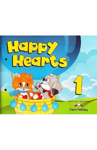 Curs limba engleză Happy Hearts 1 Pachetul elevului (Manual elev + CD + DVD + Fise de lucru )