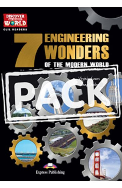 Literatura CLIL pt. copii - The 7 Engineering Wonders of the Modern World - pachetul elevului (reader + multi-rom) 978-1-4715-1244-5