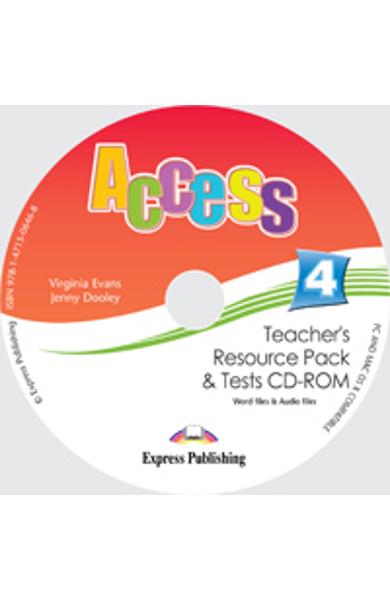 CURS LB. ENGLEZA ACCESS 4 MATERIAL ADITIONAL PT. PROFESOR CD-ROM CU TESTE 978-1-4715-0646-8