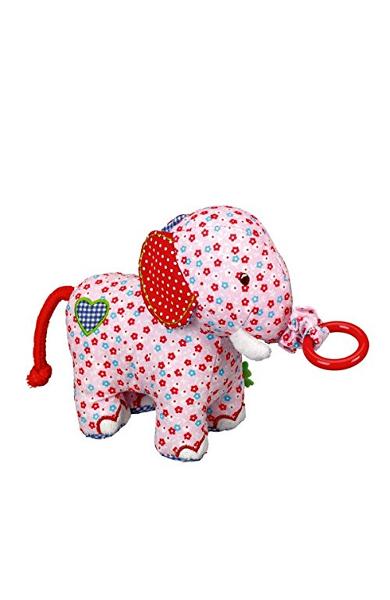 Elefantel de panza roz,tremurator - Baby Charms 11817
