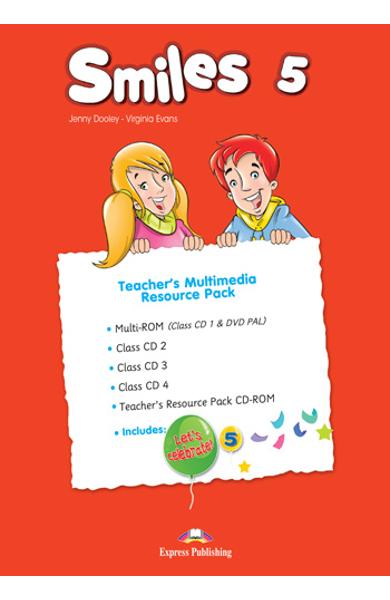 CURS LB. ENGLEZA SMILES 5 MATERIAL ADITIONAL PENTRU PROFESOR ( MANUAL PROFESOR  CD-ROM + MULTI-ROM + CLASS CD + MY ALPHABET BOOK CD) (SET OF 5) 978-1-4715-5535-0