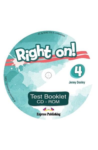 Curs limba engleza Right On 4 Test Booklet CD-ROM 978-1-4715-6938-8