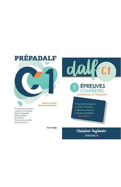 PRÉPADALF C1 NOUVEAU / LE PACK (LIVRE DE L'ÉLÈVE + 5 ÉPREUVES COMPLÈTES)