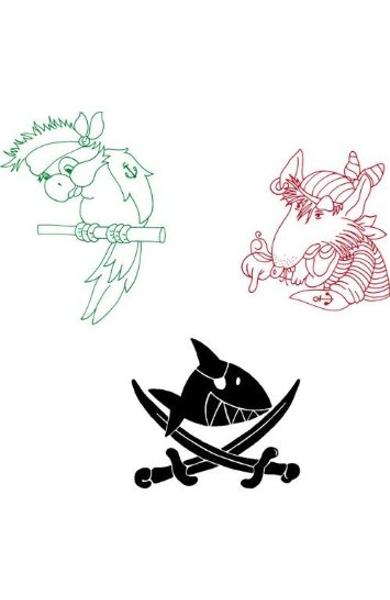 Caleidoscop cu stampila "Capitanul Sharky" 